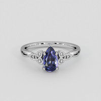 1.44 Ct. Purple Sapphire Ring, Platinum 950 1