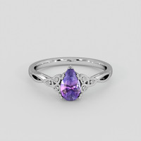 1.00 Ct. Bi Color Sapphire Ring, Platinum 950 1