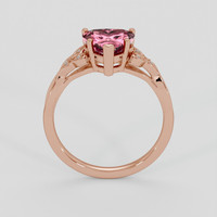 1.78 Ct. Pink Malaya Garnet Ring, 14K Rose Gold 3