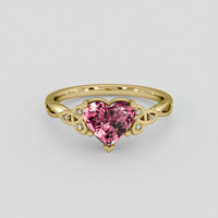 1.78 Ct. Pink Malaya Garnet Ring, 18K Rose Gold 1