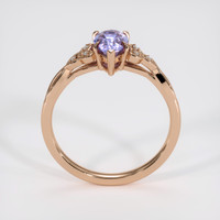1.70 Ct. Purple Sapphire Ring, 18K Rose Gold 3