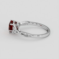 1.22 Ct. Ruby Ring, 14K White Gold 4