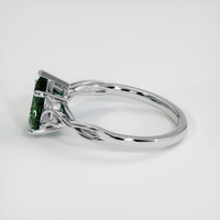 1.76 Ct. Green Sapphire Ring, 18K White Gold 4