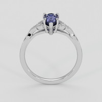 1.44 Ct. Purple Sapphire Ring, 18K White Gold 4