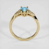 0.97 Ct. Swiss Blue Topaz Ring, 14K Yellow Gold 3