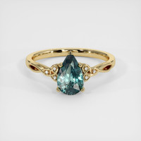 1.48 Ct. Sapphire Ring, 14K Yellow Gold 1