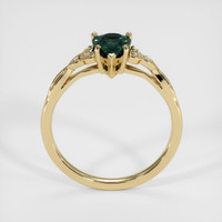 1.10 Ct. Green Sapphire Ring, 14K Yellow Gold 3