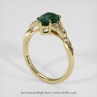 1.66 Ct. Green Sapphire Ring, 14K Yellow Gold 2