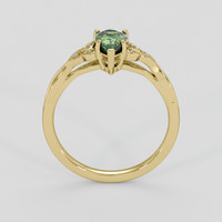 1.28 Ct. Green Sapphire Ring, 14K Yellow Gold 3
