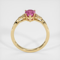 1.27 Ct. Pink Sapphire Ring, 18K Yellow Gold 3