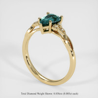 1.48 Ct. Sapphire Ring, 18K Yellow Gold 2