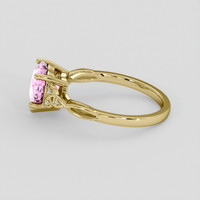 2.19 Ct. Pink Sapphire Ring, 18K Yellow Gold 4