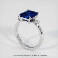 3.03 Ct. Sapphire Ring, Platinum 950 2