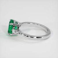 1.30 Ct. Emerald Ring, Platinum 950 4
