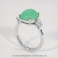 4.12 Ct. Emerald Ring, Platinum 950 2