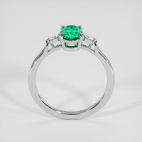0.66 Ct. Emerald Ring, Platinum 950 3