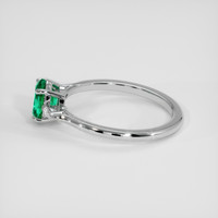 0.66 Ct. Emerald Ring, Platinum 950 4