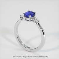 2.11 Ct. Gemstone Ring, Platinum 950 2