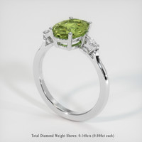 2.25 Ct. Gemstone Ring, Platinum 950 2