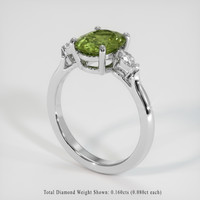 1.91 Ct. Gemstone Ring, Platinum 950 2