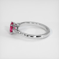 0.70 Ct. Pinkish Red Ruby Ring, Platinum 950 4