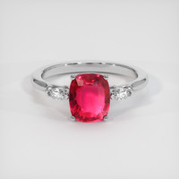 2.02 Ct. Ruby Ring, Platinum 950 1