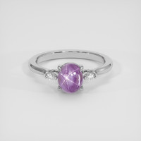 2.14 Ct. Purple Sapphire Ring, Platinum 950 1