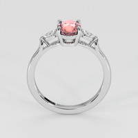 1.34 Ct. Padparadscha Sapphire Ring, Platinum 950 3