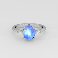 3.05 Ct. Blue Sapphire Ring, Platinum 950 1