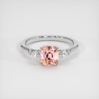2.33 Ct. Padparadscha Sapphire Ring, Platinum 950 1