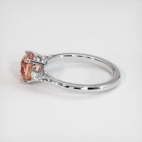 2.33 Ct. Padparadscha Sapphire Ring, Platinum 950 4
