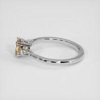 1.06 Ct. Peach Sapphire Ring, Platinum 950 4