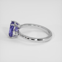 2.41 Ct. Violet Sapphire Ring, Platinum 950 4