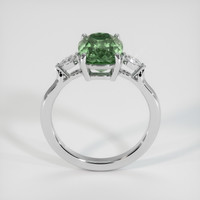 3.64 Ct. Green Sapphire Ring, Platinum 950 3