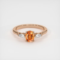 0.93 Ct. Gemstone Ring, 14K Rose Gold 1