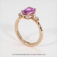 2.16 Ct. Gemstone Ring, 14K Rose Gold 2