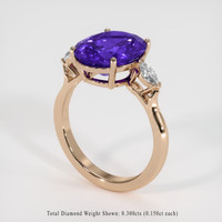 4.42 Ct. Gemstone Ring, 14K Rose Gold 2