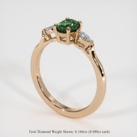 0.65 Ct. Gemstone Ring, 14K Rose Gold 2