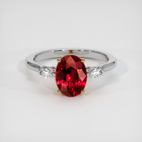 2.05 Ct. Ruby Ring, 14K Rose Gold 1