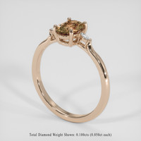 1.11 Ct. Bi Color Andalusite Ring, 18K Rose Gold 2