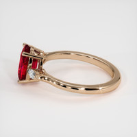 2.05 Ct. Ruby Ring, 18K Rose Gold 4