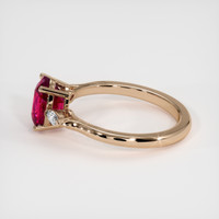 2.09 Ct. Ruby Ring, 18K Rose Gold 4