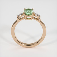 1.61 Ct. Green Sapphire Ring, 18K Rose Gold 3