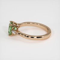 1.61 Ct. Green Sapphire Ring, 18K Rose Gold 4