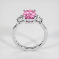 2.73 Ct. Pink Sapphire Ring, 10K White Gold 3