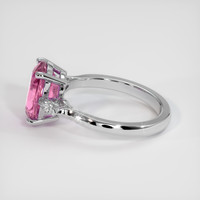 2.73 Ct. Pink Sapphire Ring, 10K White Gold 4