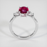2.77 Ct. Purplish Red Ruby Ring, 10K White Gold 3