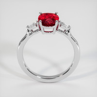 2.05 Ct. Ruby Ring, 10K White Gold 3