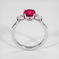 2.09 Ct. Pinkish Red Ruby Ring, 10K White Gold 3