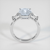 3.60 Ct. Bluish Grey Sapphire Ring, 10K White Gold 3
